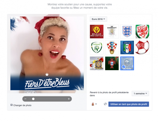 photo profil facebook temporaire euro 2016